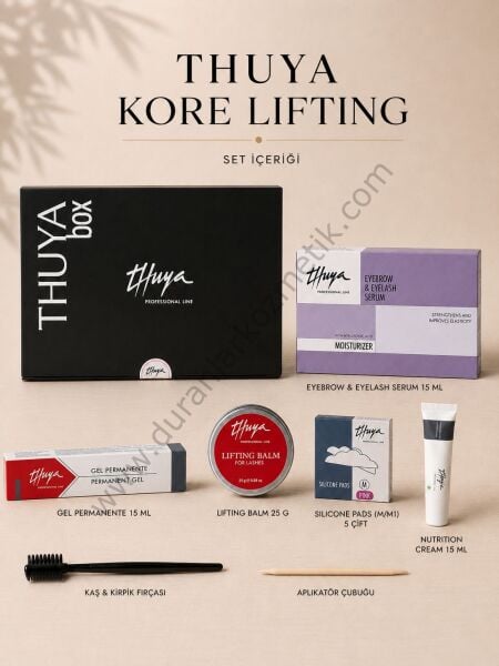 Thuya kaş kirpik lifting seti kore liftingi