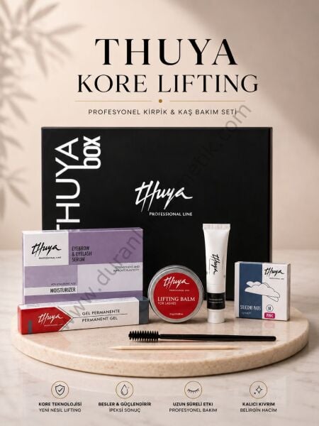 Thuya kaş kirpik lifting seti kore liftingi