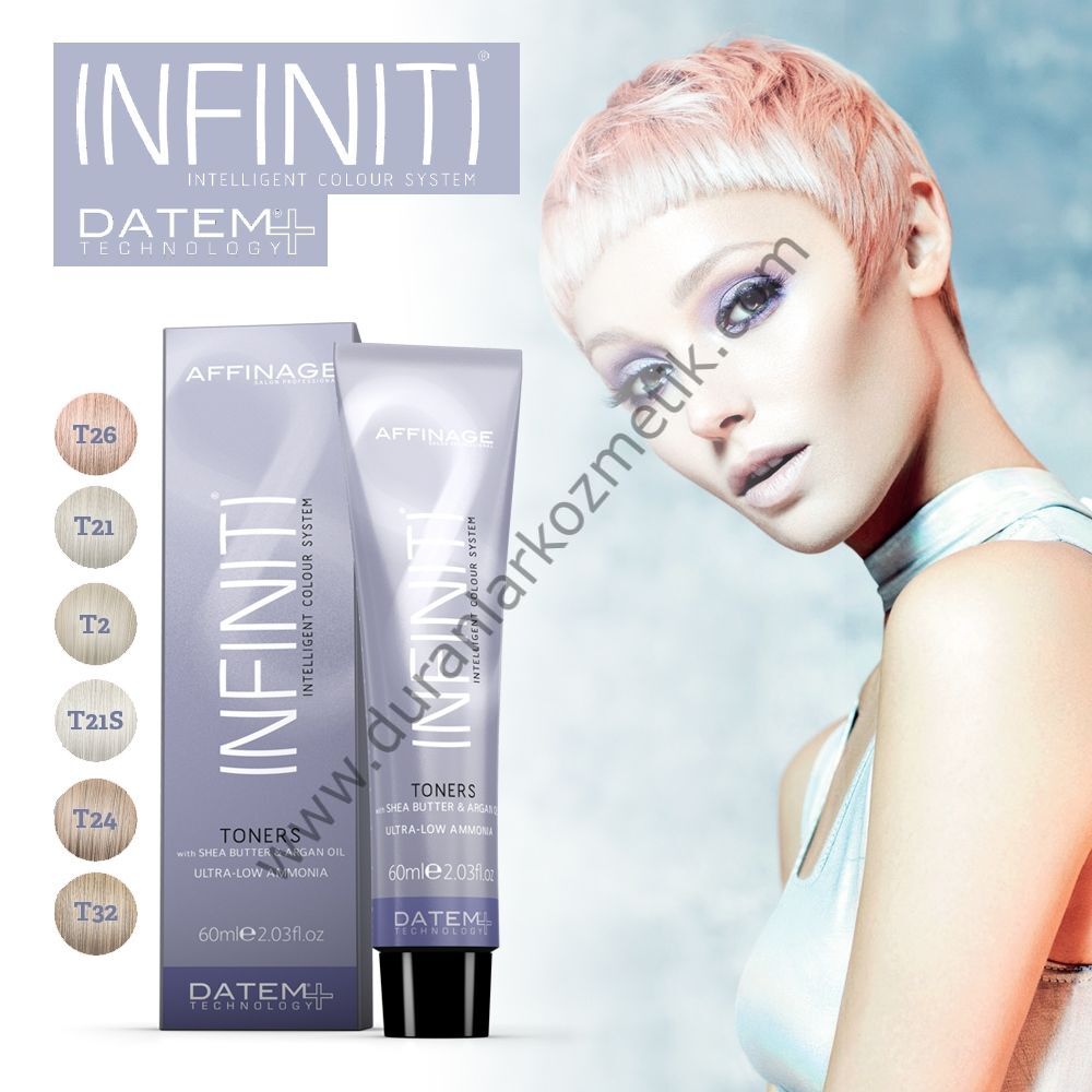 İnfiniti saç boyası 60 ml toner super ice blonde t21s
