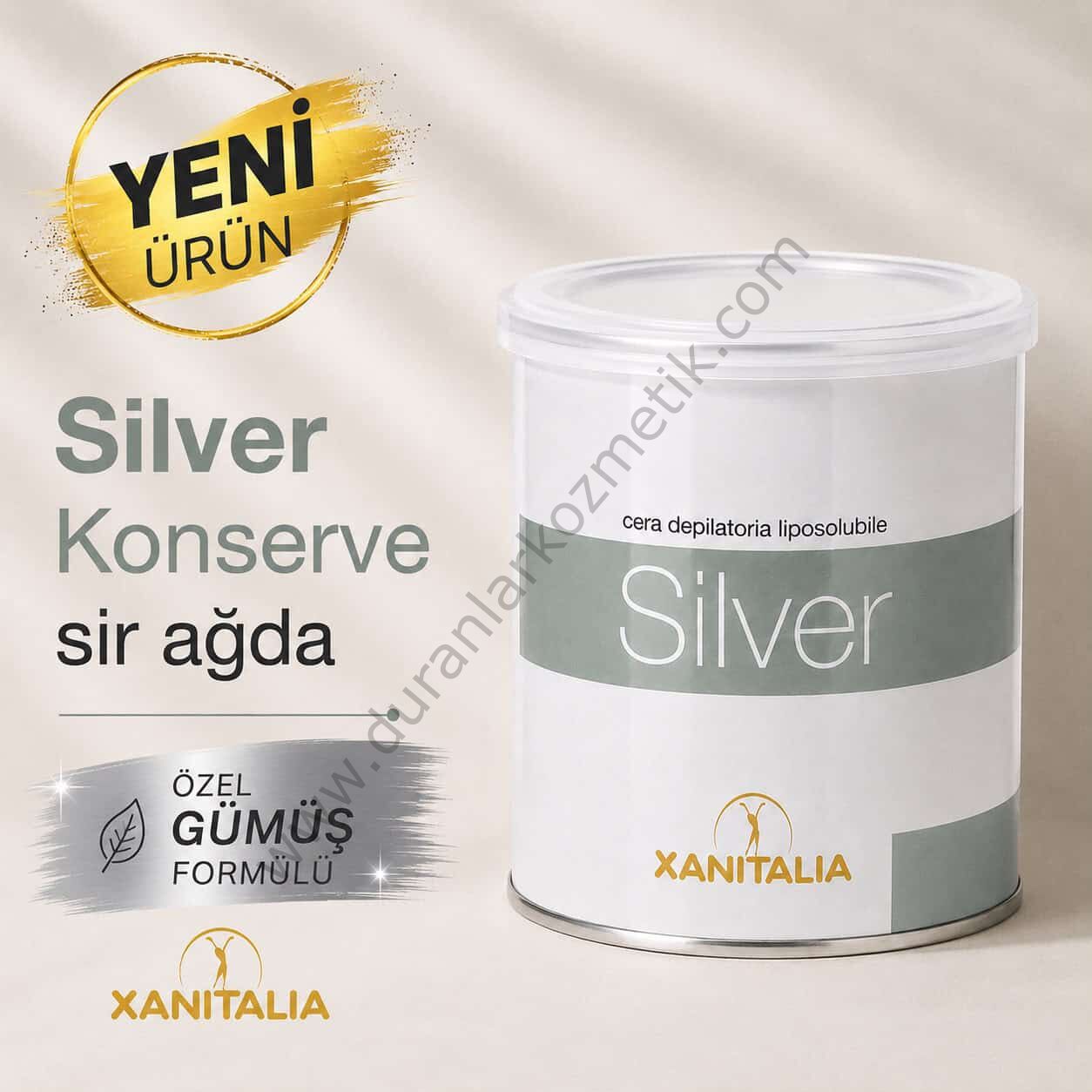 Tanaçan konserve ağda 800 ml depilissima silver-gümüş