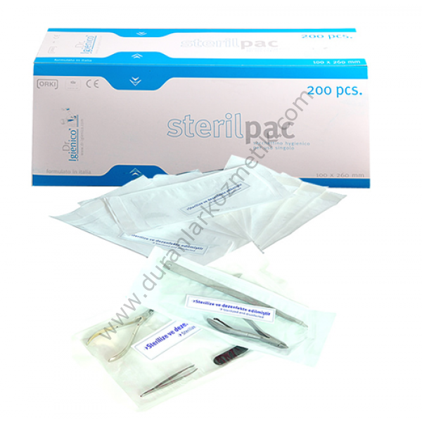 Steril pac 200 adet claris 9*24 cm