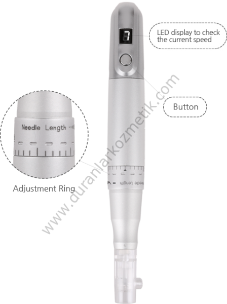 Bomtech Kalıcı makyaj makinası Digital hand R 7.000/dk 7 kademe