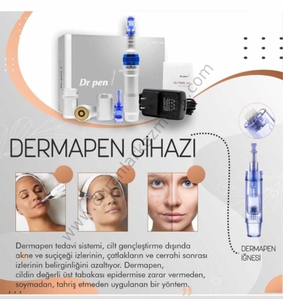 Dr.pen kalıcı makyaj dermapen cihazı ultima A-6 (Kablolu-Şarjlı)