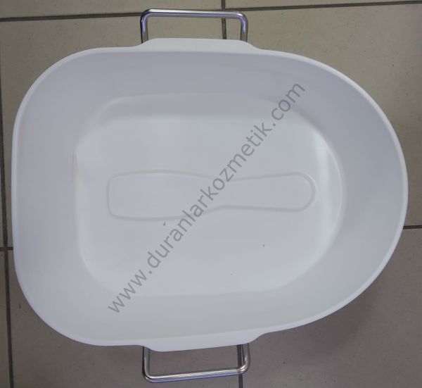 Pedikür leğeni metal altlıklı plastik yeni kırılmaz plastik