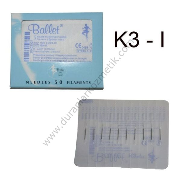 Ballet insulated iğne k3ı gümüş izole